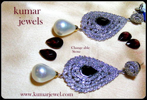 stone changeable danglers.