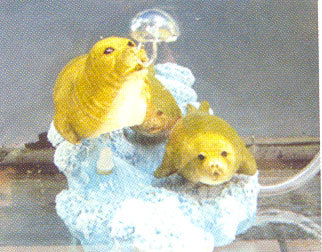 MPS A 62 Toy - Resin, 6x5x4 Inches, Yellow, 12V Submersible Pump | Cute Design, Collectible, Home Decor, Water Feature