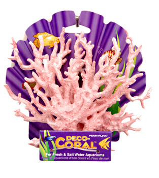 PENN PLAX Stag Coral P& WS - Resin, 7x5x4 Inches, Pink | Realistic Design, Durable, Easy to Clean, Aquarium Decor