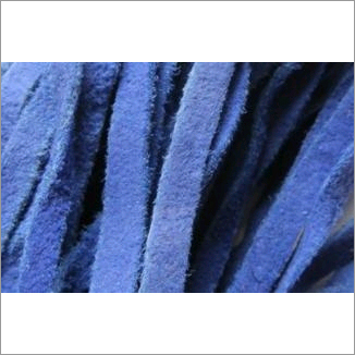Suede Blue Leather Cords