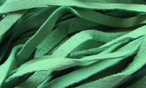 Green Suede Leather Cords