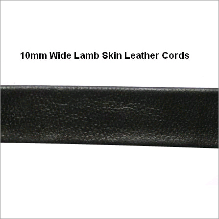 10mm Wide Lamb Skin Leather Cords