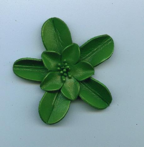 Green Leather Flower