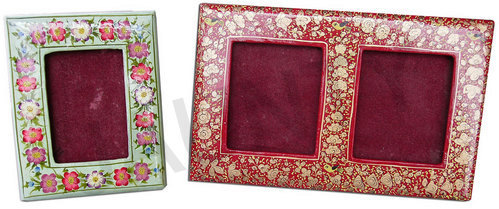 Photo Frame - Paper Mache, Multiple Sizes, Various Colors | Customizable Designs, Elegant Durable Frame, Box Packaged
