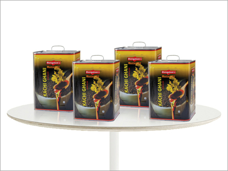 Kachi Ghani Mustard Oil Tin Container
