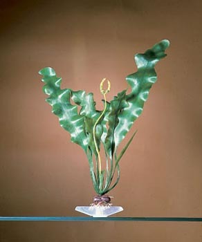 PENN PLAX PLANT L FL SPIKE - Plastic, 11 Inches, Green | Realistic Look, Easy Placement, Durable, Light Weight