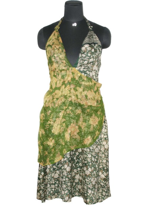 Printed Halter Dress for Ladies