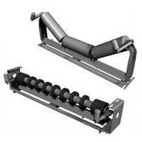 Conveyor Idler Roller - Steel, Customized Length And Diameter | Ball Bearing, Powder Coated Finish, Flange Mounting For Efficient Conveyor Systems