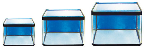 kw 3in1 Blue Ocean Tank Set - Glass Material, 3 Sizes, Blue | Easy Setup, Space Saving, Durable Design