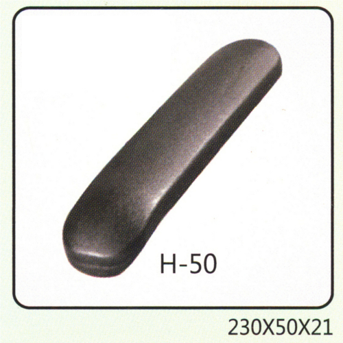 H-50 - PU Leather, 230x50x21 mm, Black | Ergonomic Design, Durable, Easy Installation, Comfortable Support