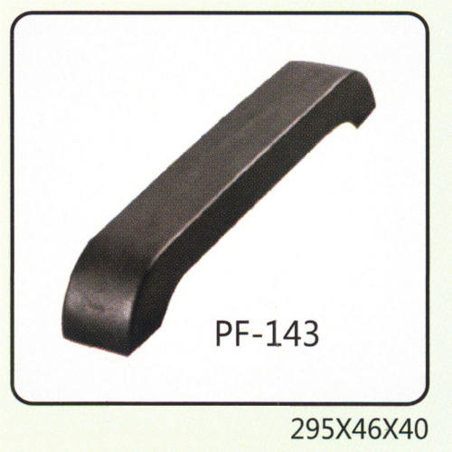 PF-143 - Plastic, 295x46x40 mm, Matte Black | Durable Grip, Ergonomic Design, Easy Installation, Robust Build
