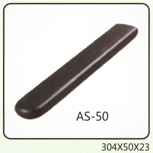 AS-50 - Rubber, 304x50x23 mm, Black | Ergonomic Design, Durable, Easy Installation, Enhanced Support