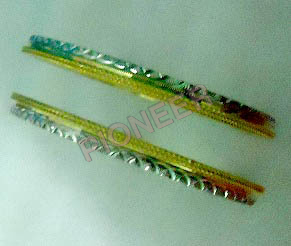 twotone brass bangle