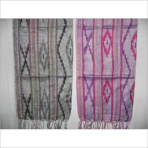 FANCY YARN IKAT SCARVES