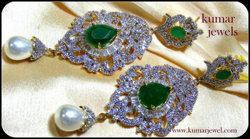 DESIGNER DIAMOND LOOK EARRINGS.
