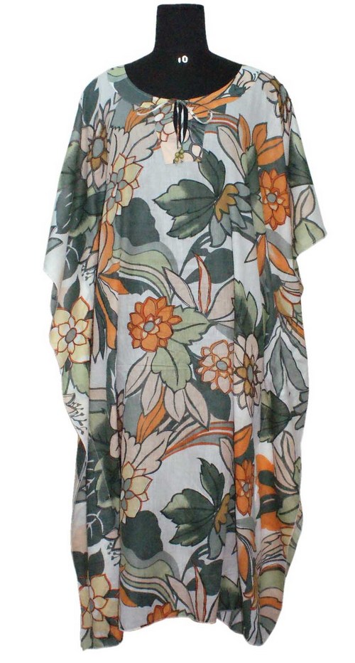 Designer Long Printed Kaftan Dress