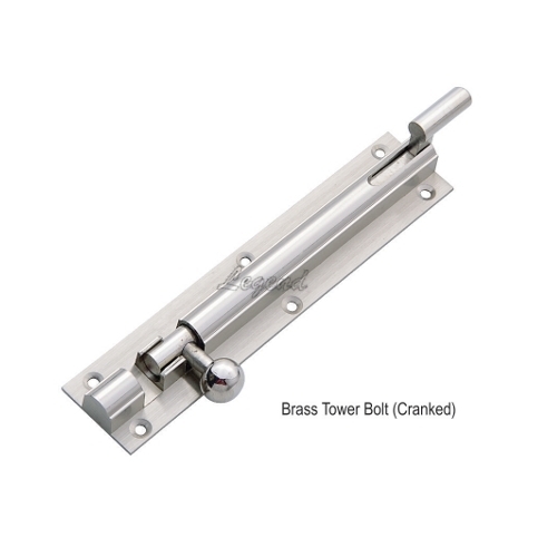 Brass Cranked Tower Bolt
