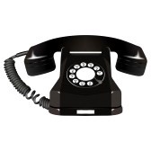 Black Old Telephone