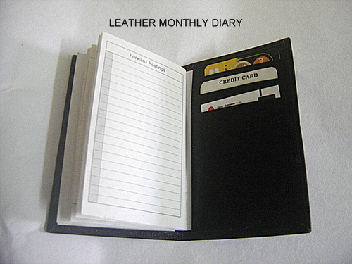 Leather Monthly Diary