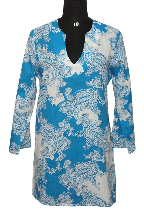 Girls Printed Short Kaftan Dress