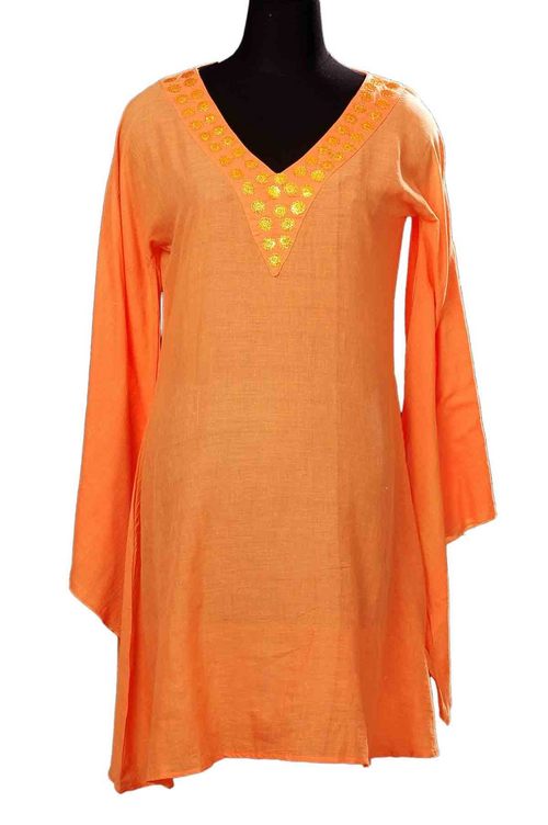 Ladies Long Sleeve Kaftan Dress
