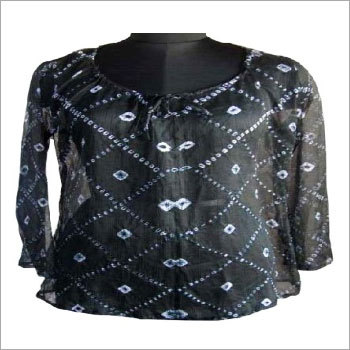 Designer Cotton Dyed Ladies Top