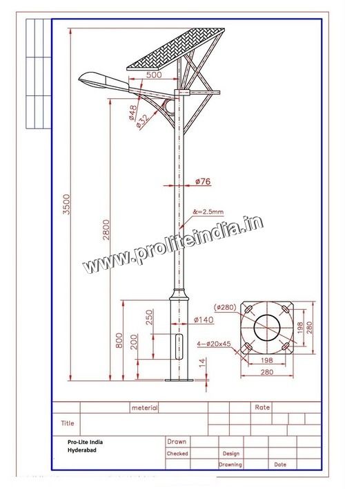 Solar street light