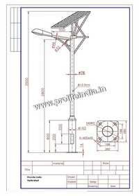 Solar Street Light Post - Aluminium, Gi, Ms With Hot Dip | 4 To 12 Feet, Silver Color, Accurate Dimensions, Corrosion Resistant, Easy Installation, Durable Design
