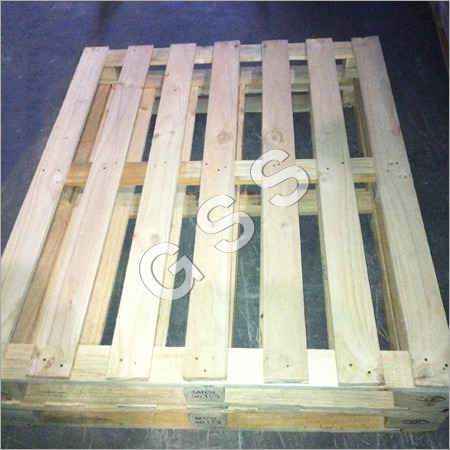 Block Pallet One Sided - Wood Material, 2-Way Entry, Cream Color, 10-50 kg Weight | Weather Resistant, Lightweight, Easy to Move, Perfect Handling Design