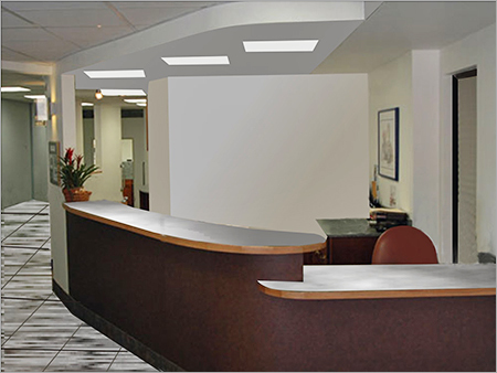 Reception Interior Designing