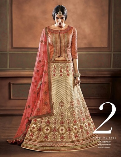 Multi Color Georgette Marvellous Bridal Wear Lehen