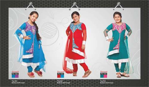 Flap anarkali chudidar suit