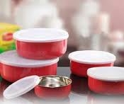 Colored Lid Bowls