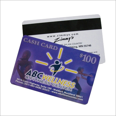 Magnetic Plastic card