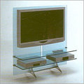 black glass tv stands