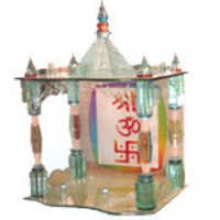 Glass Temple With Color
