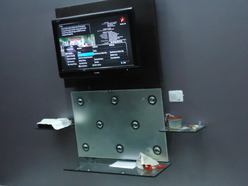 T V stand glass