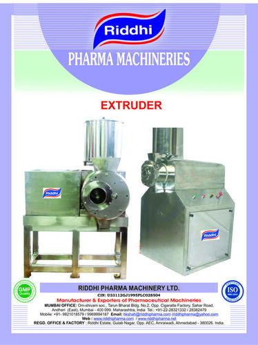 Pharma Pellet Making Machine Capacity: As Per Your Requirement T/Hr