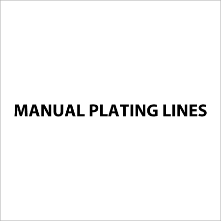 Manual Plating Lines