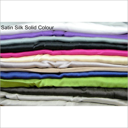 Satin Silk Fabric Solid Color