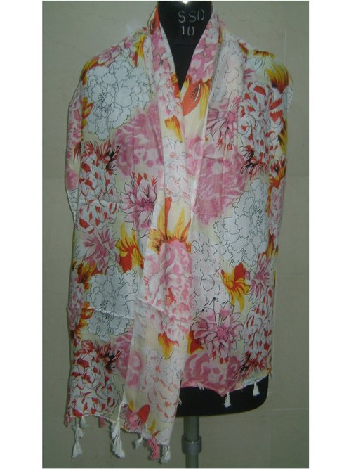 Floral Print Stole
