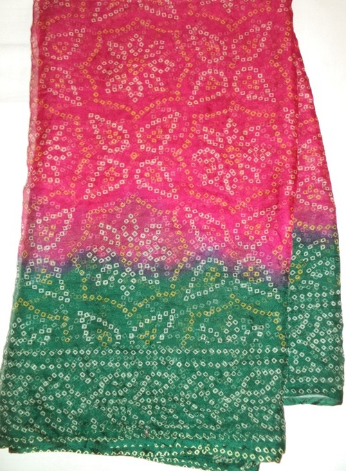 Rajasthani Bandhej Chiffon Sarees