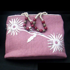 Jute Cotton Fashion Bags (WE-016)