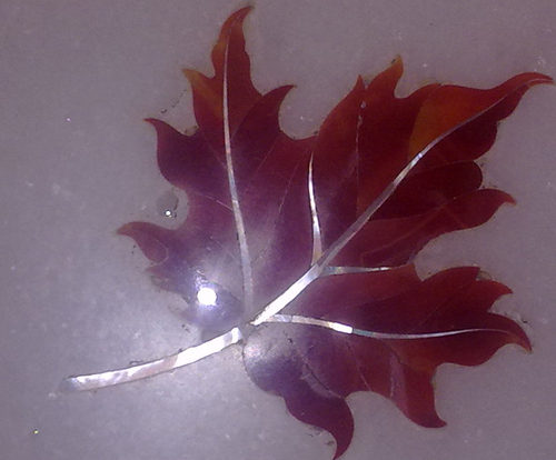 Leaf Inlay Tile