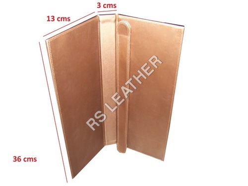 Leather Beverage Menu Folder