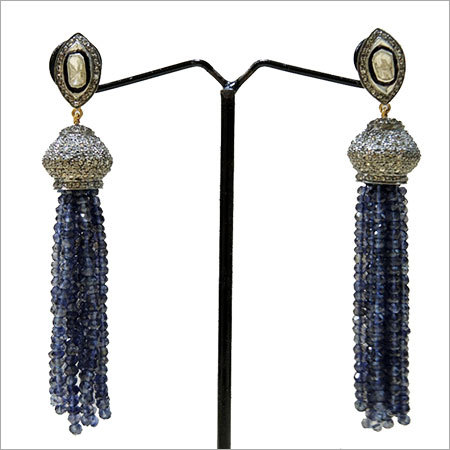 Sapphire Tassel Earrings