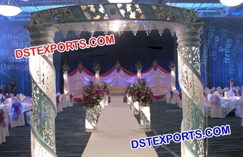 Wedding Crystal Pillar Welcome Gate