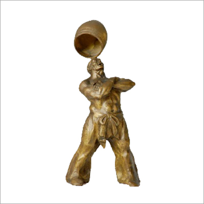 Ancient Bronze Playing Man - Bronze, 12 Inches, Antique Finish | Intricate Details, Durable, Collectible