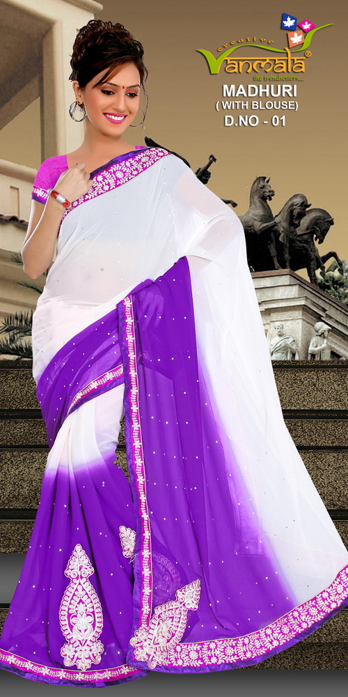 Exclusive Fancy Embroidery Sarees