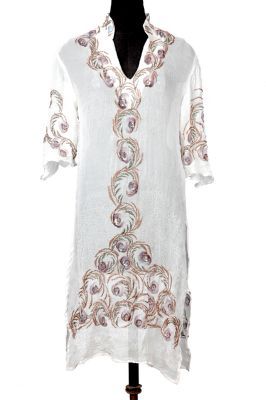 High Neck Chiffon Dress for Ladies